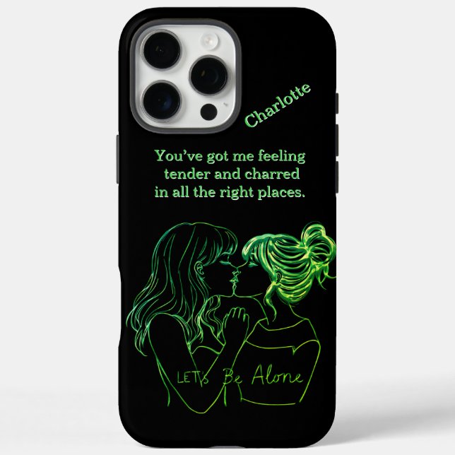 Funda iPhone 16 Pro Max Momentos tensos capturados para Charlotte (Reverso)