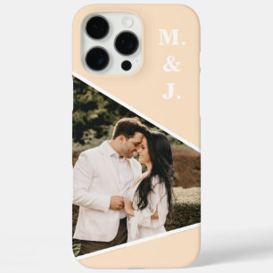 Funda iPhone 16 Pro Max Monograma de Peach Photo