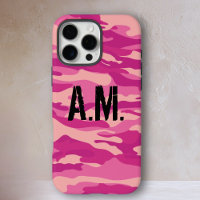 Monograma del ejército de camuflaje Rosa