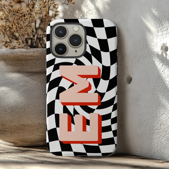 Funda iPhone 16 Pro Max Monograma estético de moda (Subido por el creador)