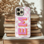 Funda iPhone 16 Pro Max Monograma estético de moda<br><div class="desc">Presentamos el Funda para iPhone 16 Pro Max con un diseño elegante y estético de tablero de ajedrez que eleva el aspecto de tu teléfono. Este funda premium está personalizado con dos iniciales de moda, perfectas para mostrar tu nombre y apellido en un diseño moderno y elegante. El patrón de...</div>