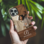 Funda iPhone 16 Pro Max Monograma Foto Madera de grano Nombre personalizad<br><div class="desc">Los Fundas Monogram Photo Wood Grain Timber Personalized Name iPhone 16 Pro Max presentan tu foto favorita con tu nombre personalizado y monograma con un acento de madera. Personalice editando el texto en los cuadros de texto proporcionados. Diseñado por ©Evco Studio www.zazzle.com/store/evcostudio</div>
