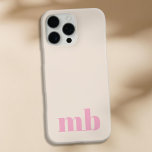 Funda iPhone 16 Pro Max Monograma inicial minimalista moderno<br><div class="desc">Estuche minimalista Moderno de Monograma Inicial. Crea tu propio estuche para iPhone personalizado con el nombre inicial del personalizado.</div>