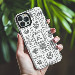 Funda iPhone 16 Pro Max Monograma Modelo de resumen de color blanco gris m<br><div class="desc">Monograma Modelo de resumen blanco gris moderno para iPhone 16 Pro Max Funda Phone Estuche con un patrón de objetos abstractos con su monograma personalizado en el centro. Un regalo perfecto para ella para Navidades, cumpleaños, Día de la Madre y más ya sea novia, hermana, madre, amigos. Creado por Evco...</div>