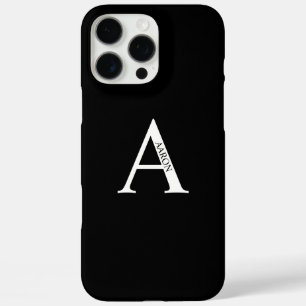 Funda iPhone 16 Pro Max Monograma y nombre personalizados