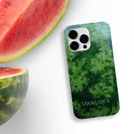 Funda iPhone 16 Pro Max Monogramación de la corteza de frutas verde de la 