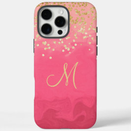 Funda iPhone 16 Pro Max Monogramado rosa