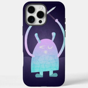 Funda iPhone 16 Pro Max Monstruo Azul Pequeño y Lindo