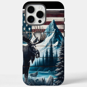 Funda iPhone 16 Pro Max Moose And Mountain Art