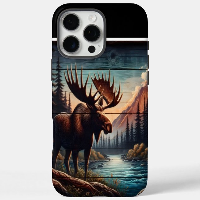Funda iPhone 16 Pro Max Moose By the River (Reverso)