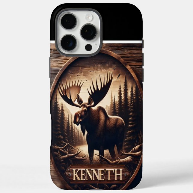 Funda iPhone 16 Pro Max Moose Escudo de Kenneth (Reverso)