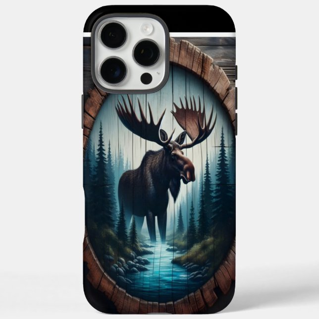 Funda iPhone 16 Pro Max Moose In The Mist (Reverso)
