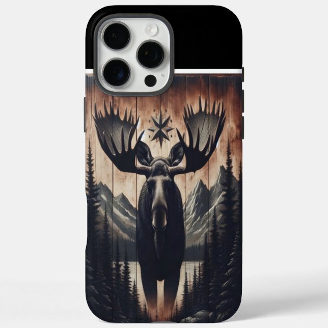 Funda iPhone 16 Pro Max Moose In The Pines (Reverso)