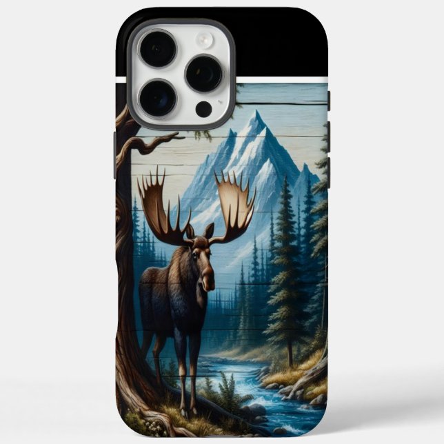 Funda iPhone 16 Pro Max Moose In The Wilderness (Reverso)