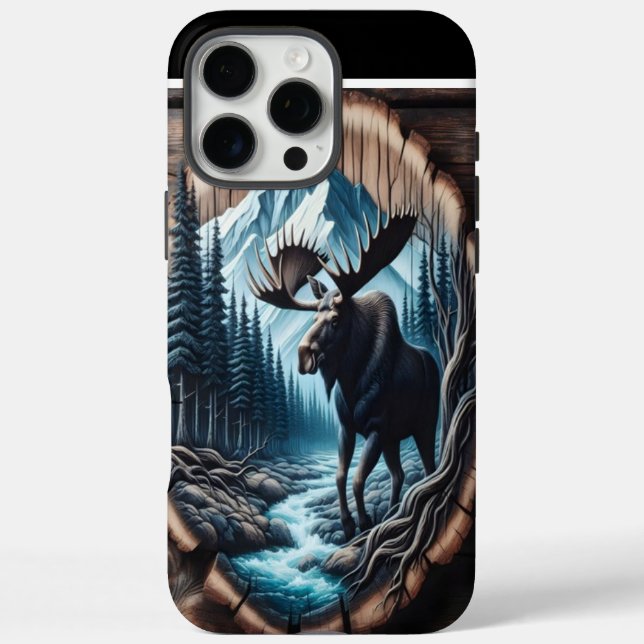 Funda iPhone 16 Pro Max Moose In The Wilderness (Reverso)