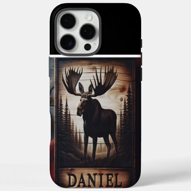 Funda iPhone 16 Pro Max Moose In The Woods (Reverso)