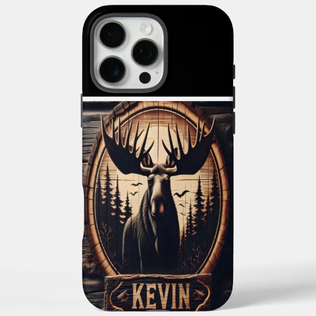 Funda iPhone 16 Pro Max Moose & Woods Personalizado (Reverso)