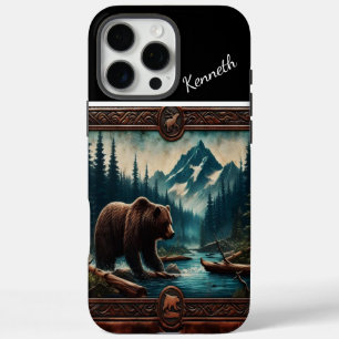 Funda iPhone 16 Pro Max Mountain Stream Grizzly