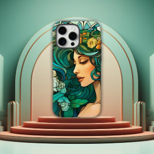 Funda iPhone 16 Pro Max Mujer romántica Art Nouveau