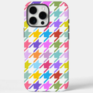 Funda iPhone 16 Pro Max Multicolor inalámbrico + Gran patrón blanco