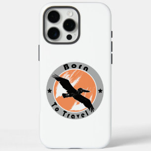 Funda iPhone 16 Pro Max Nacido para viajar Funda-Mate iPhone estuche