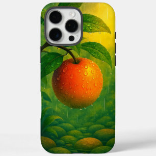 Funda iPhone 16 Pro Max Naturaleza lluviosa de fruta naranja
