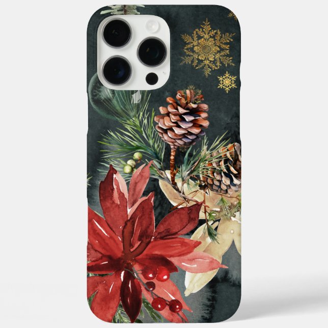 Funda iPhone 16 Pro Max Navidades Holiday Splendor 3 (Reverso )