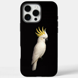 Funda iPhone 16 Pro Max Negro 4 Luxe iPhone 16 Pro Max , Cacatúa Crestada