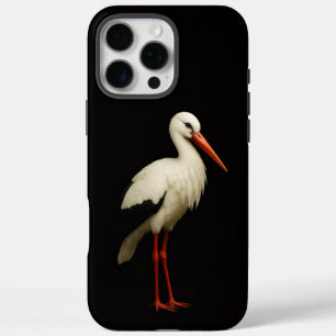 Funda iPhone 16 Pro Max Negro 4 Luxe iPhone 16 Pro Max, Cigüeña Elegante
