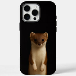 Funda iPhone 16 Pro Max Negro 4 Luxe iPhone 16 Pro Max, Comadreja Elegante