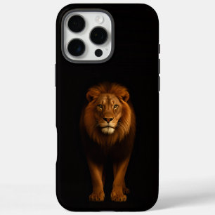 Funda iPhone 16 Pro Max Negro 4 Luxe iPhone 16 Pro Max, León Majestuoso