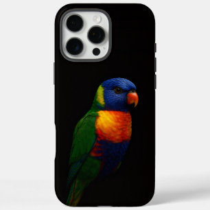 Funda iPhone 16 Pro Max Negro 4 Luxe iPhone 16 Pro Max , Lorikeet Loro