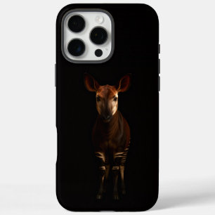 Funda iPhone 16 Pro Max Negro 4 Luxe iPhone 16 Pro Max, Okapi del Bosque