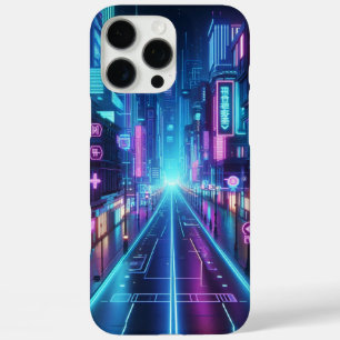 Funda iPhone 16 Pro Max neón futurista