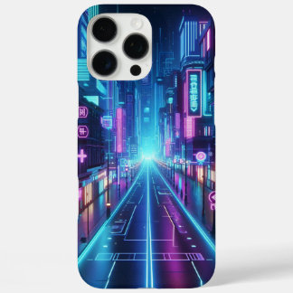 Funda iPhone 16 Pro Max neón futurista