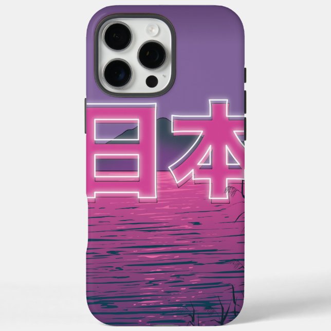 Funda iPhone 16 Pro Max Neón japonés (Reverso)