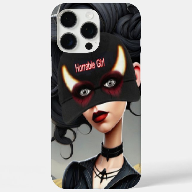 Funda iPhone 16 Pro Max Niña horrible linda  (Reverso )