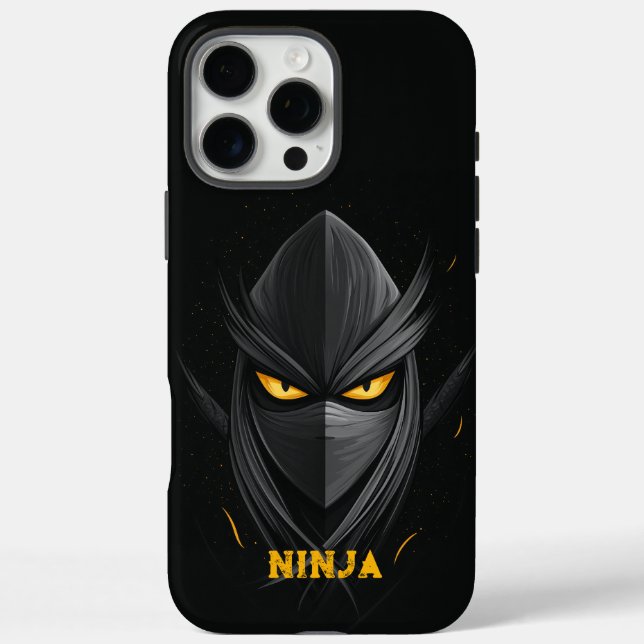 Funda iPhone 16 Pro Max Ninja Black furioso (Reverso)