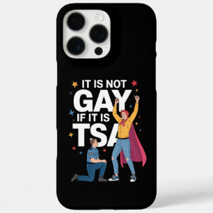 Funda iPhone 16 Pro Max No Es Gay Si Es TSA Humor De Seguridad De Aerolíne