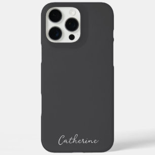 Funda iPhone 16 Pro Max Nombre de tipo de script Minimalista moderno