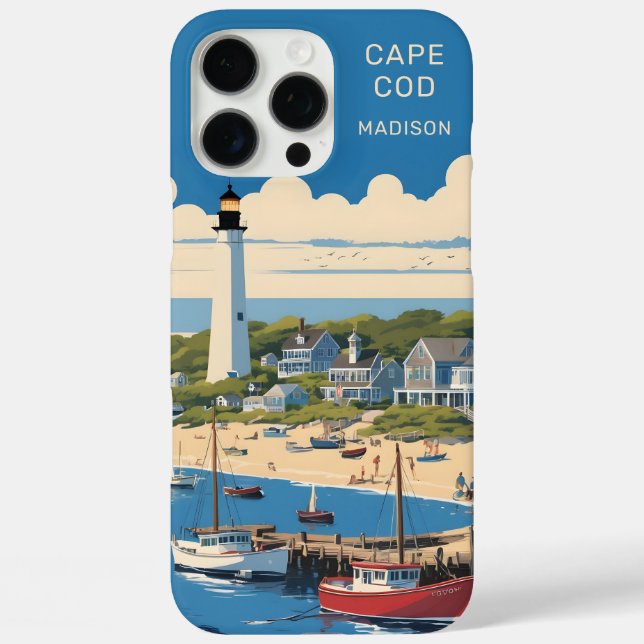 Funda iPhone 16 Pro Max Nombre personalizado Cabo Cod Massachusetts (Reverso )