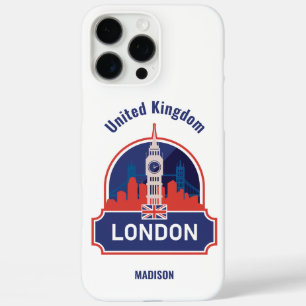 Funda iPhone 16 Pro Max Nombre personalizado Londres