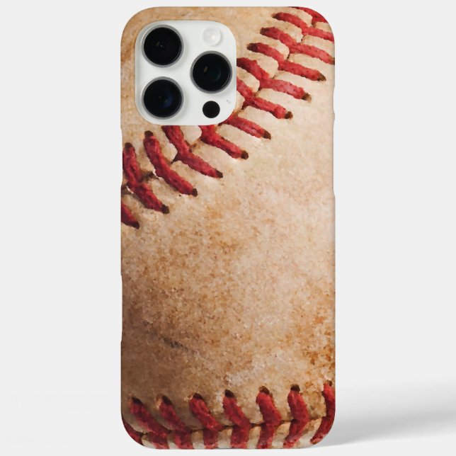 Funda iPhone 16 Pro Max Obra de arte de béisbol (Reverso )
