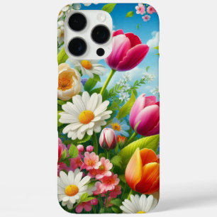Funda iPhone 16 Pro Max Obra de arte floral/primavera