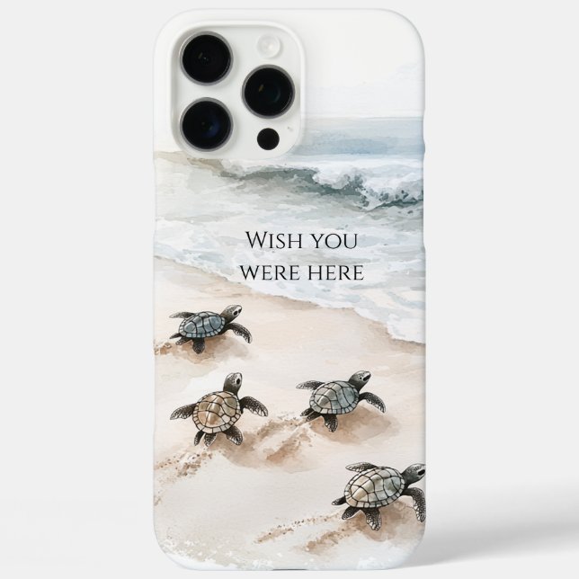 Funda iPhone 16 Pro Max Ocean Beach Coast Sea Turtles (Reverso )