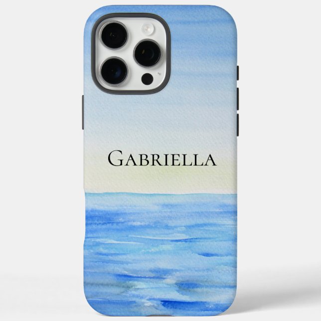 Funda iPhone 16 Pro Max Océano azul (Reverso)