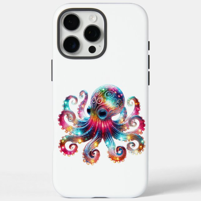 Funda iPhone 16 Pro Max Octopus místico brillante (Reverso)