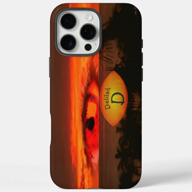 Funda iPhone 16 Pro Max Ojo de Atardecer 2106 (Reverso)