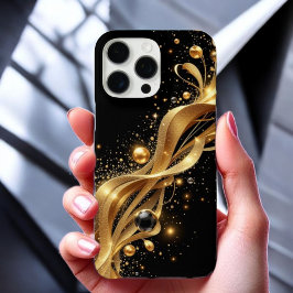 Funda iPhone 16 Pro Max Ola de oro de medianoche