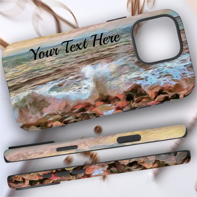 Funda iPhone 16 Pro Max Olas rocosas 0742 (Subido por el creador)